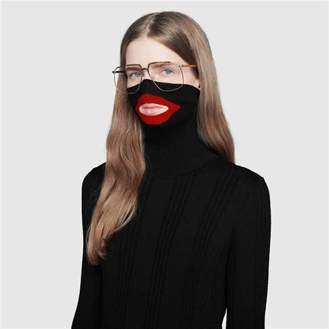 balaclava gucci|Gucci sweater on blackish.